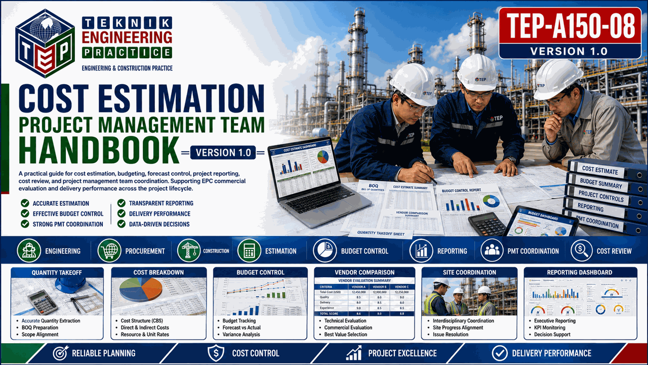 Thumbnail for TEP-A150-08 COST ESTIMATION PROJECT MANAGEMENT TEAM HANDBOOK